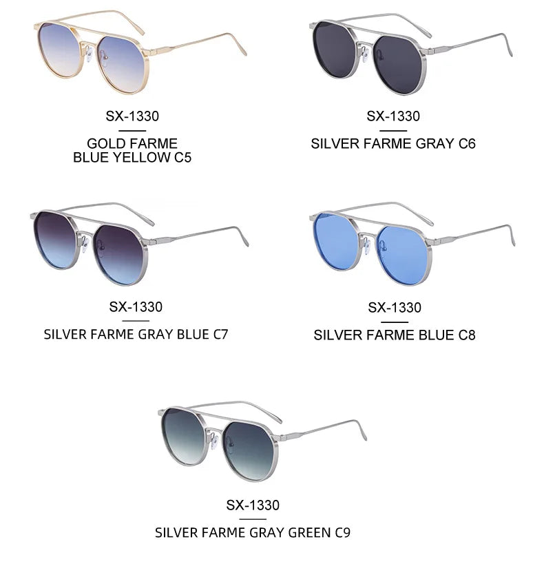 Vintage Punk Sunglasses For Men 2023 Retro Oval Steampunk Round Shades Luxury Lunette De Soleil Homme Gafas De Sol Hombre Lentes