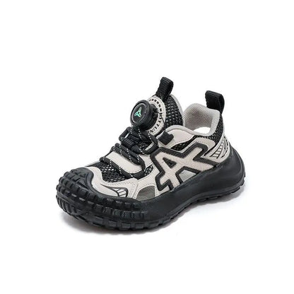Boys Girls Sports Sandals Rotating Button Students Sneakers Hollowed-out  Summer New Students Running Shoes Mesh Breathable