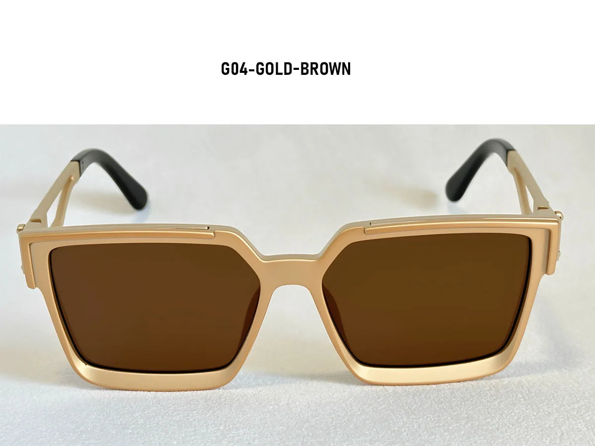 Millionaire Square Sunglasses Women 2026 UV400 Protection Sunglass Men Luxury Brand Design Fashion Glasses Gafas De Sol Hombre