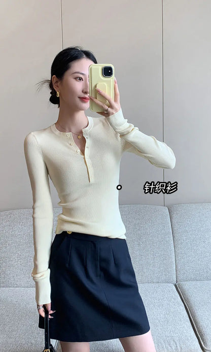 High end early autumn new fashionable small A-line skirt with buttocks wrapped, high-end gray half skirt  skirts