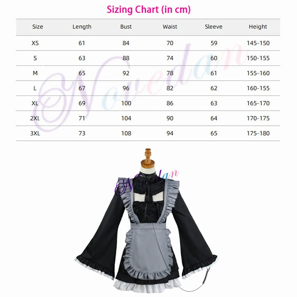 Marin Kitagawa Cosplay My Dress Up Darling JK School Uniform Dress Girls Maid Outfit Anime Cosplay Halloween Costume Wig Women