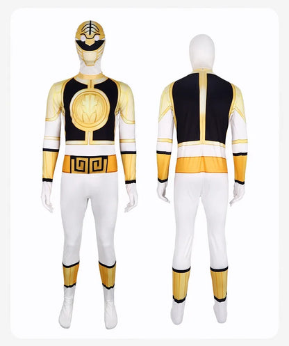 Morpher Power Superhero Cosplay Costume Kids Alpha Samurai Sentai Shinkenger Rangers Cosplay Halloween Party Jumpsuit Mask Suit