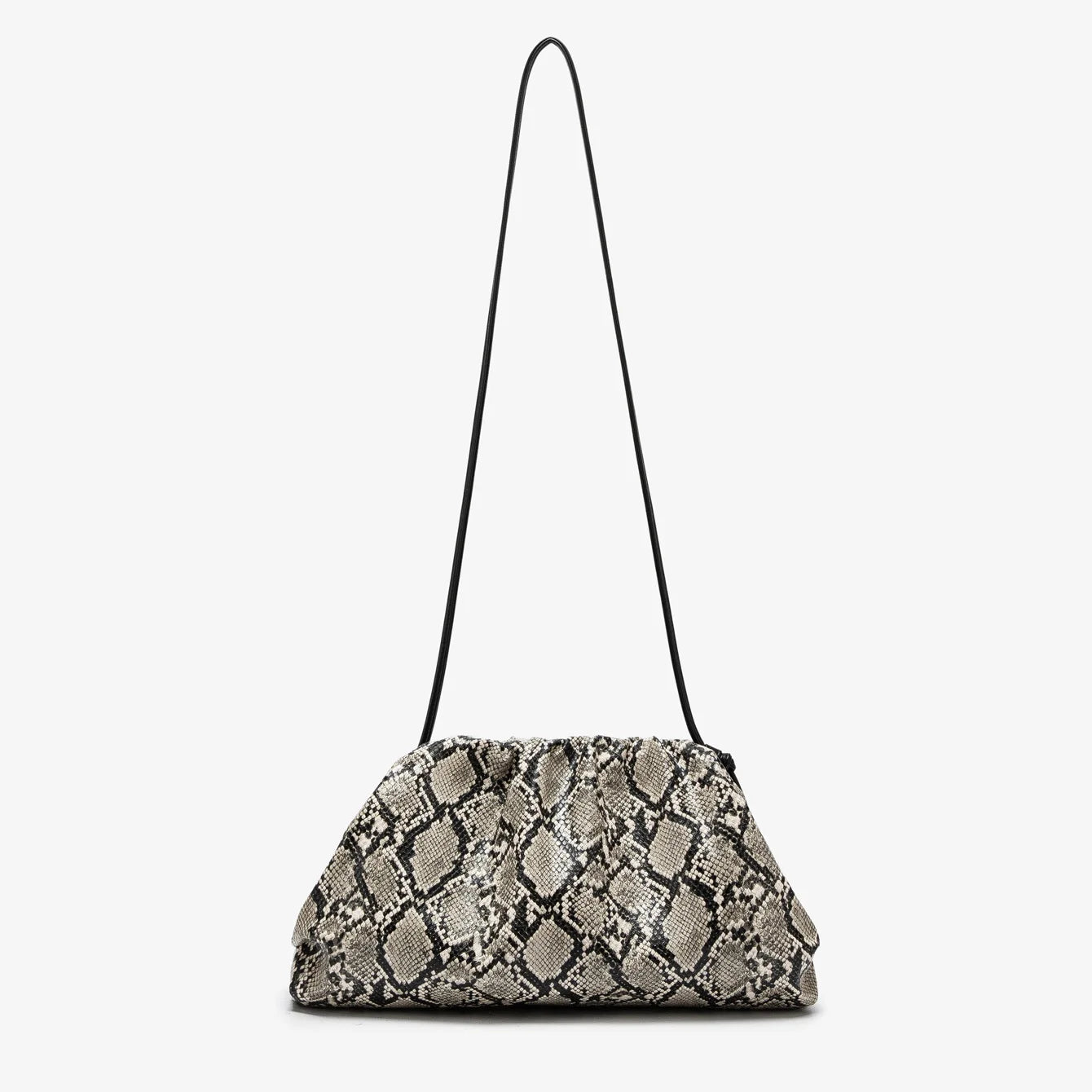 2026 Ruched Serpentine Dumpling Bags Women Pouch Handbag Cloud Clutch Snake Pattern Shoulder Crossbody Bag Luxury Designer Bag