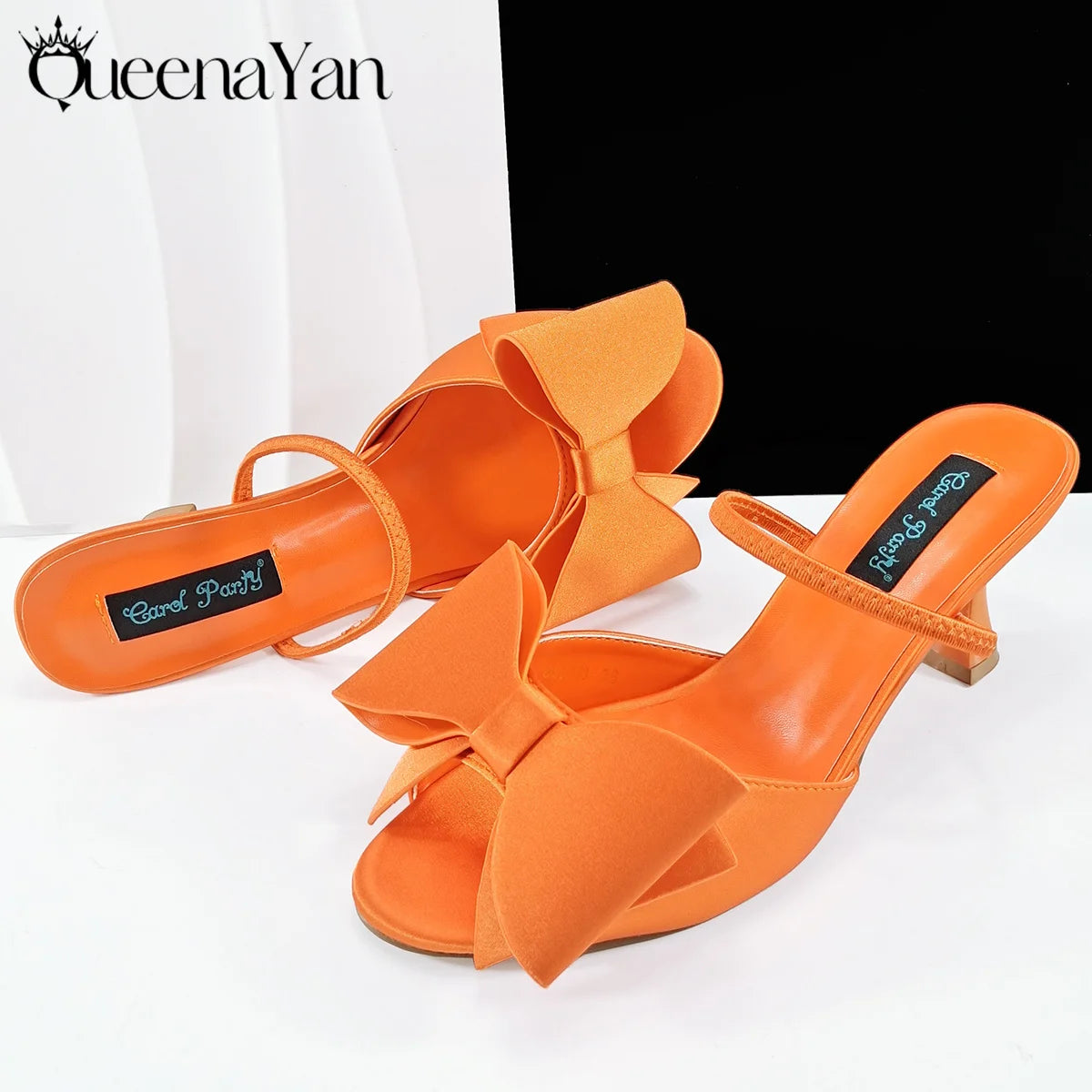 Italian Design Large Butterfly Knot Bag with Opening High Heels or Matching Bag Set - Stylish and Comfortable Women's Shoes