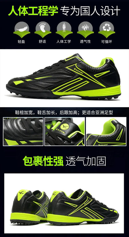 Hot Sale Youth Long Nail Soccer Shoes Children Students Large Size Broken Nail Soccer Shoes Unisex Training Shoes 35-45#