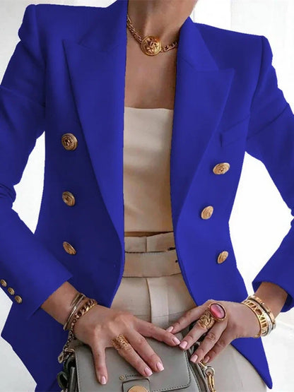 Women's Korean Fashion Long Sleeve Blazer Casual Loose Office Coat Spring Autumn Versatile New Clothing