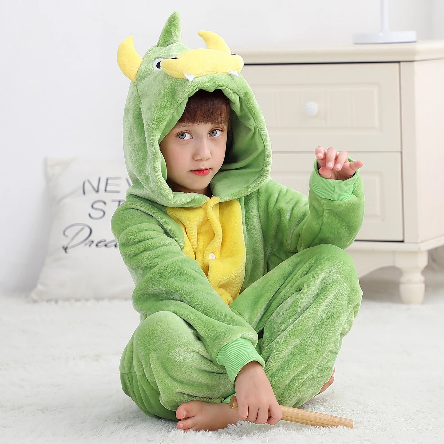 Capybara Anime Cosplay Costumes Kids Animal Cartoon Jumpsuit for Children Halloween Christmas Girls Boys Hooded Pajamas Onesies