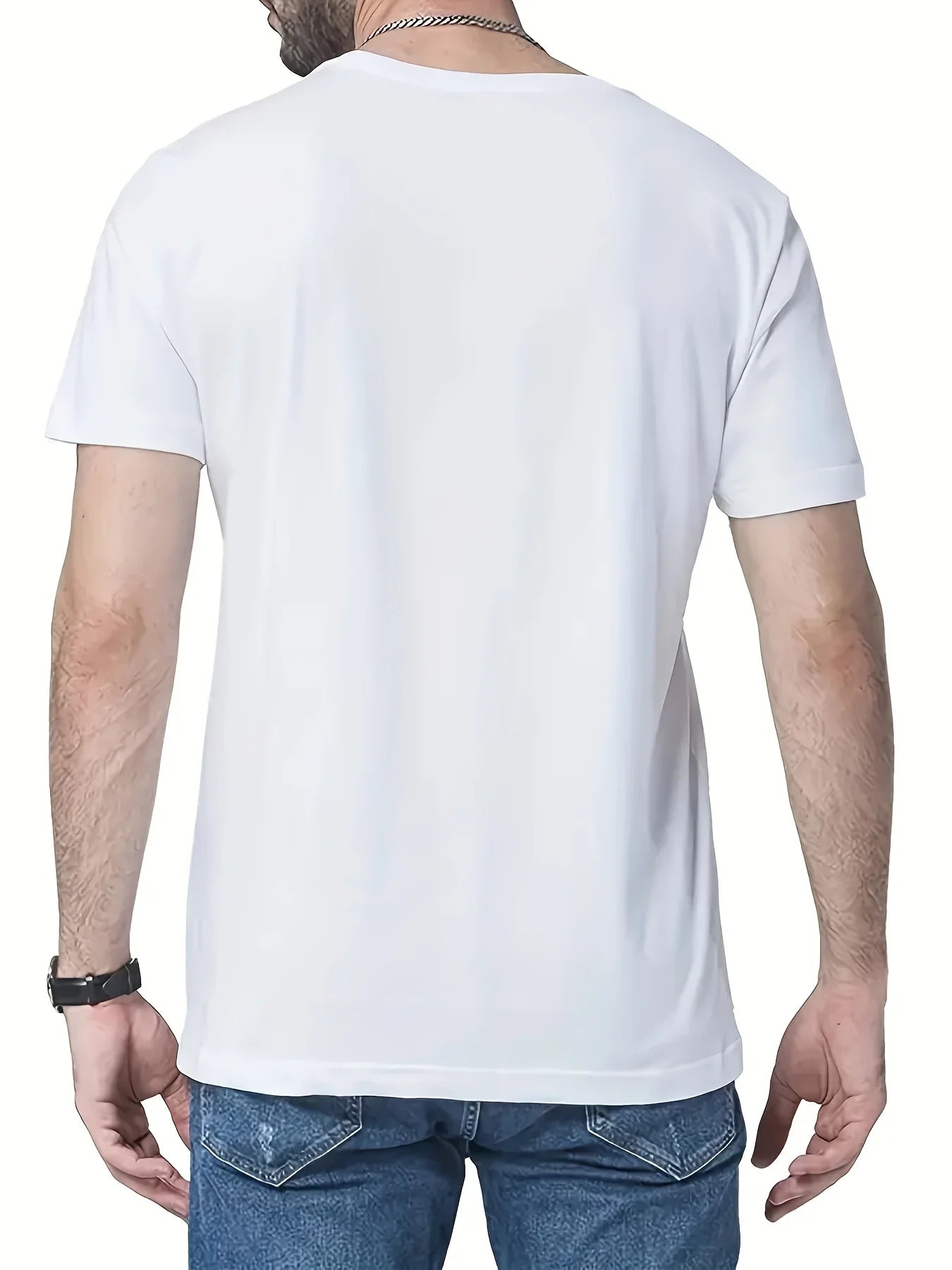 Men's summer 100% pure cotton fashionable casual loose sports Brooklyn pattern printed round neck short sleeved T-shirt top