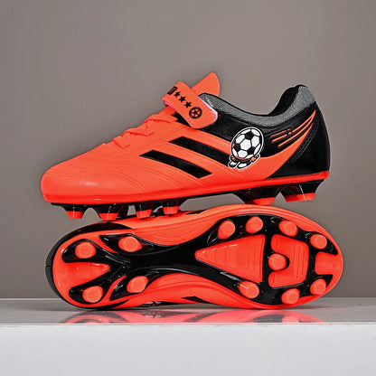 New Kids Turf Football Boots Training Shoes Soccer Shoes Drop Shipping Professional Match Grass Ultralight Cleats Boys Non-Slip