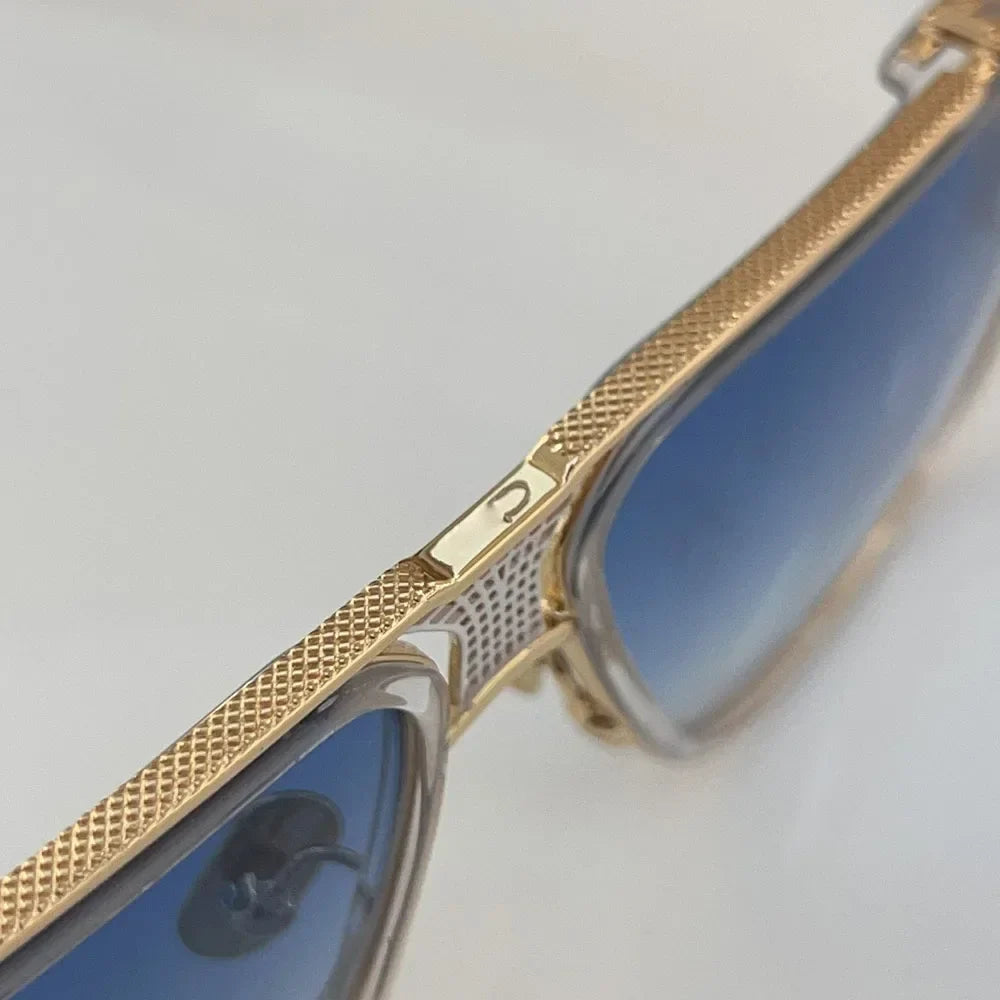Luxury 0683 Alloy Sunglasses Men Brand Design Women Top Quality Hollow Top Quality Original Irregular Square Classical with Case