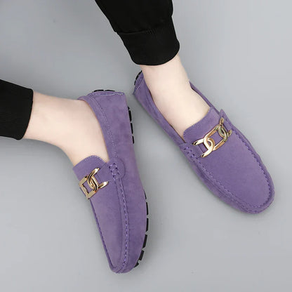 2025 New Handmade Beanie Shoes Men's Soft Sole Slip-On Casual Lazy Shoes Breathable Trbottomy Easiest for Match Large Size