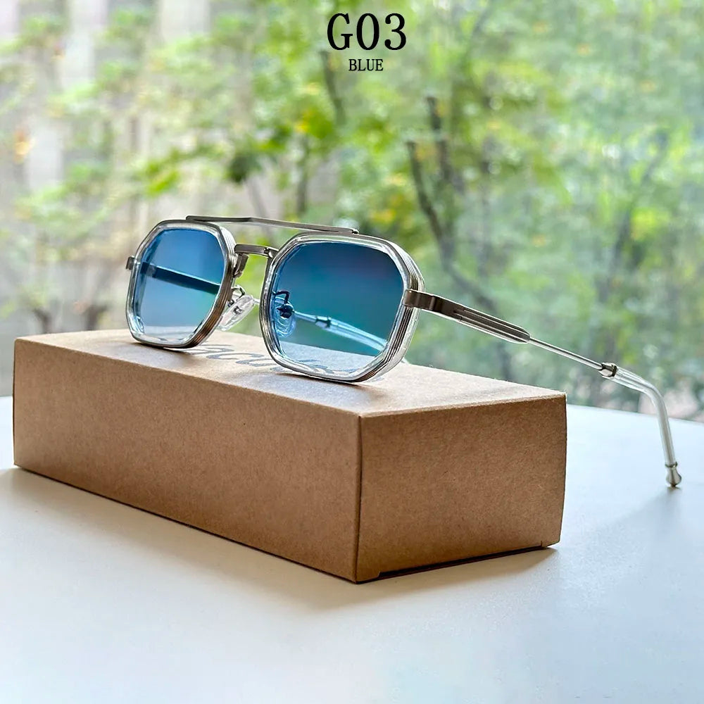 2026 Square Sunglass Men Vintage Fashion Glasses Steampunk Sunglasses Women Trendy Gafas De Sol Hombre Luxe Lunette Soleil Femme