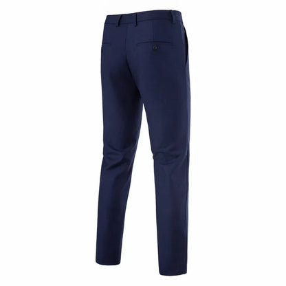 Mens Slim Fit Dress Pants Flat Front Wrinkle Free Suit Pants Business Dress Pants Classic Business Casual Pants
