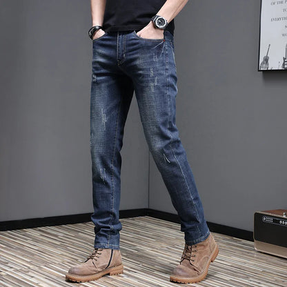 2026 Men's Slim Casual Street Classic Skinny Jeans Pencil Jeans Trendyy Stretch Style Comfortable Casual Fashion Versatile
