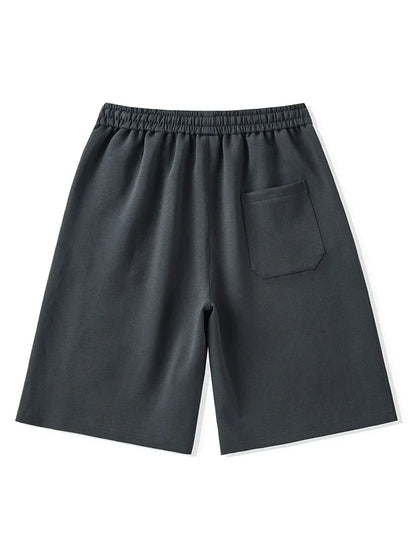 Men's Shorts Summer Clothes Fashion Letter Printed Casual Sweatpants Solid Color Loose Cotton Short Pants Male Straight Shorts