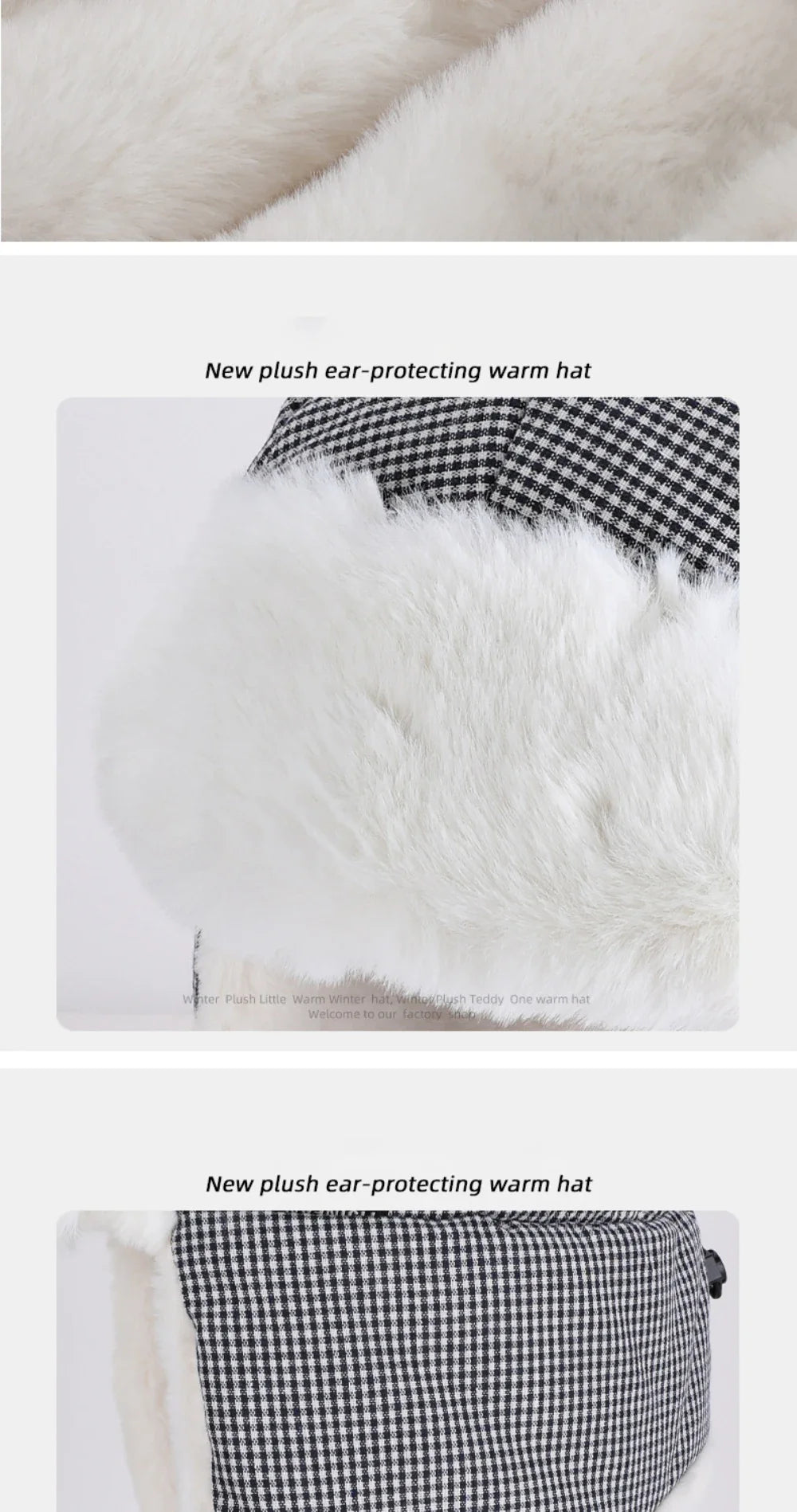 Bomber Hat Plaid Russian Caps Thick Warm Autumn Winter Hat Men Women Ski Trapper Earflap Cap Male Female Russian Fur Hat
