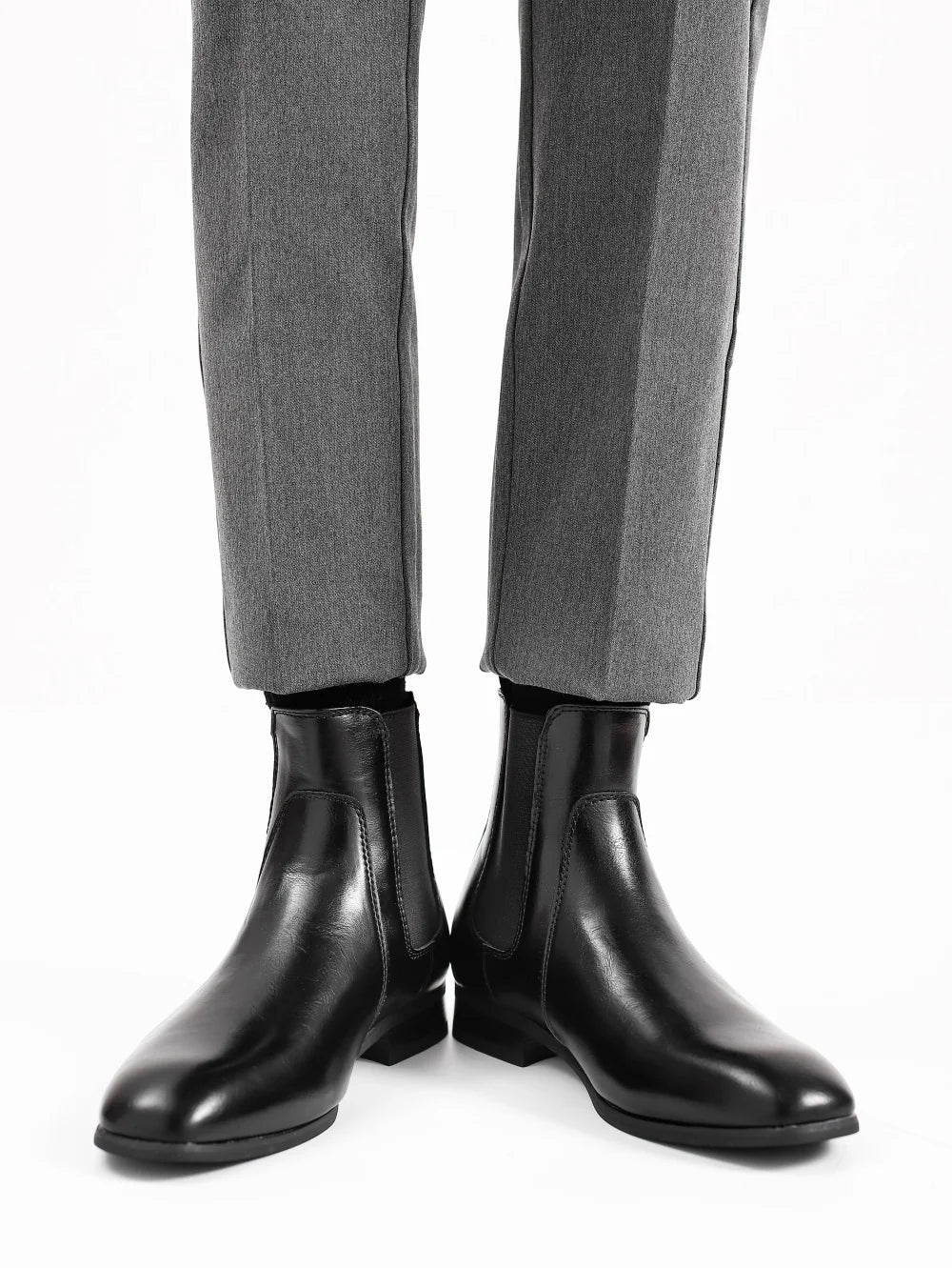 40~46 Chelsea Boots Men 2024 Brand Comfortable Fashion Leather Men Boots #KD431