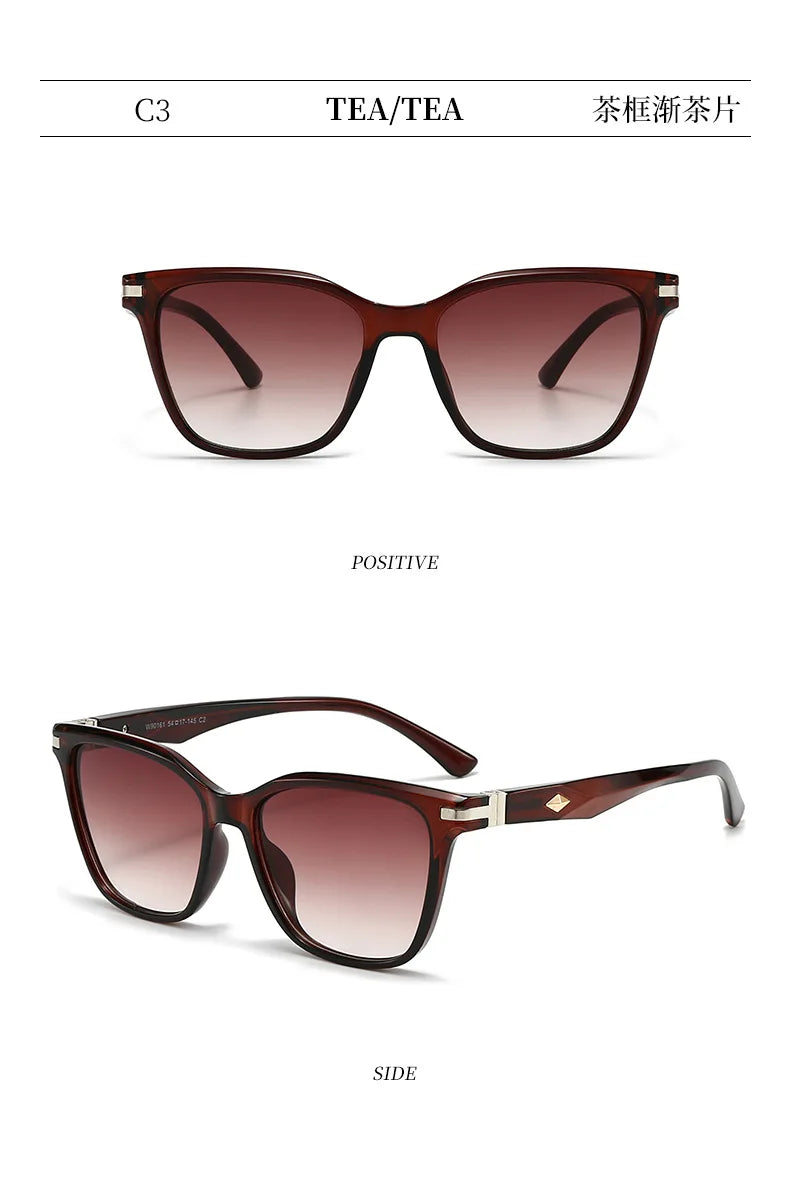 New Trend Sunglasses for Women and Men Simple Design Decorative Glasses Car Driving Eyewear Unisex UV400 Sun Glasses