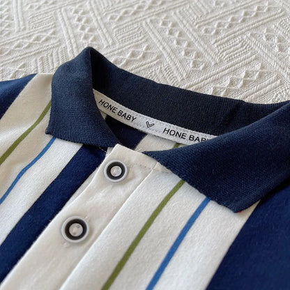 New Summer Baby Boys Clothes Suit Children Short Sleeved Striped T-Shirt Shorts 2Pcs/Sets Infant Casual Costume Kids Tracksuits