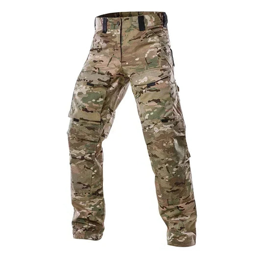 Men Tactical Pants Quick Drying Multi-Pocket Cargo Pants Military Tactical Men Trouser Wear-Resistant Work Waterproof Pant Loose