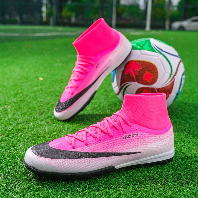 New Men Football Boots Women Professional Soccer Shoes Hot Sale TF/FG Sneakers Unisex High-quality Futsal Cleats Ultralight