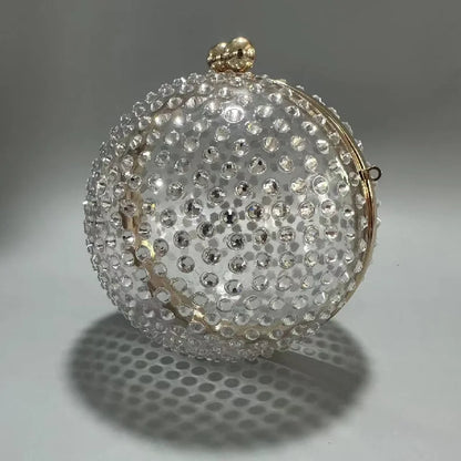 Handbag Ball Acrylic Wedding Banquet Bag Beach Crossbody Shoulder New Vacation Diamond Luxury Women's Elegant Handbags Purses