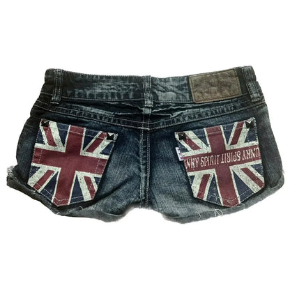 Summer American New Fashion Red Tooling Pocket Loose Denim Shorts Ladies Y2K Gothic Hip Hop Popular Casual Joker Wide-leg Shorts