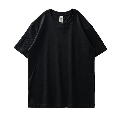 8.1Oz 230gsm Men's Pure Cotton T Shirts 2025 Summer New Oversizes Solid Color T-Shirts for Men and Women Customizable