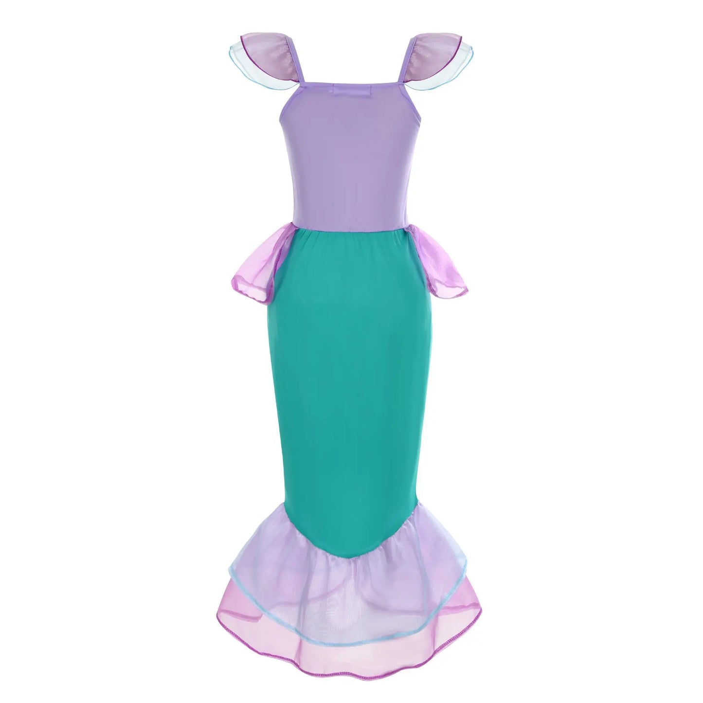 Kid Purple Mermaid Dress Princess Costume Perform Clothes Baby Girl Birthday Party Christmas Cosplay Dress Suit for Girls