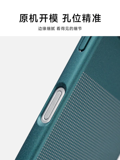 Stylish Bare-feel Sandstone Anti-Slip Magnetic Phone Case For IPhone 17Pro Max 16 15 For MagSafe Charge Beat PC Hard Cover Funda