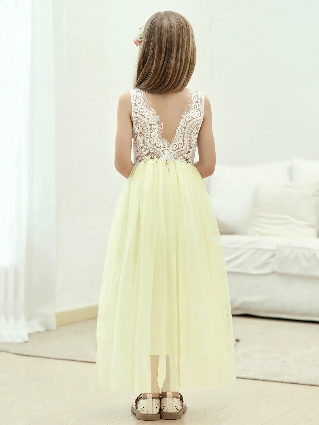 2024 Flower Girl Dress Baby Kids Summer Princess Party Lace Wedding Birthday Dresses Children Clothing 2 4  6 8 10 12 14