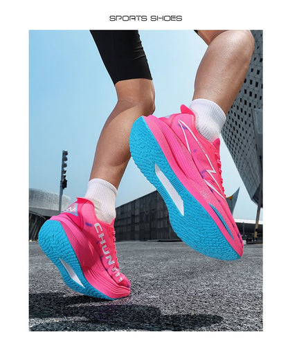 Running Shoes Carbon Board Marathon Men Speciality Sports Breathable Lightweight Women's Comfortable Athletic Chunta Sneakers