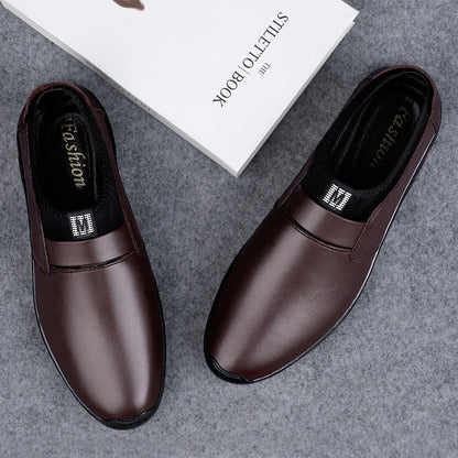 Upscale Genuine Leather Men Loafers Brown Black Cow Leather Penny Loafers Adult Office Career Mens Shoes Sneakers Driving Shoes