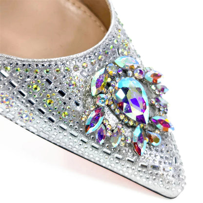 Venus Chan Italian Shoes and Bags Matching Set 2024 Nigerian Heel Party for Women Orange Colour Italian Design Wedding INS 2024