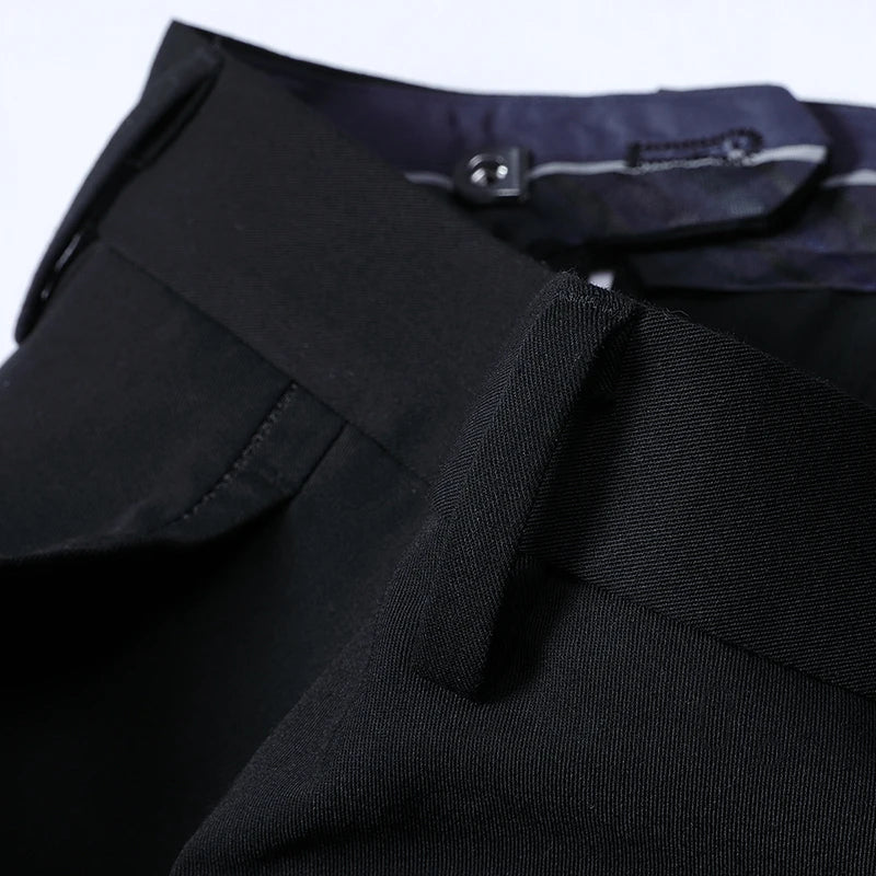 Top Grade New Brand Fashion Relax Fit Suit Pant Office Trousers For Men Dress Pants Business Straight Trousers Men's Clothing