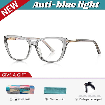 Simple Classic Butterfly Personalized Design Women's Anti-Blue Light Reading Glasses Customizable Prescription  PFD2233