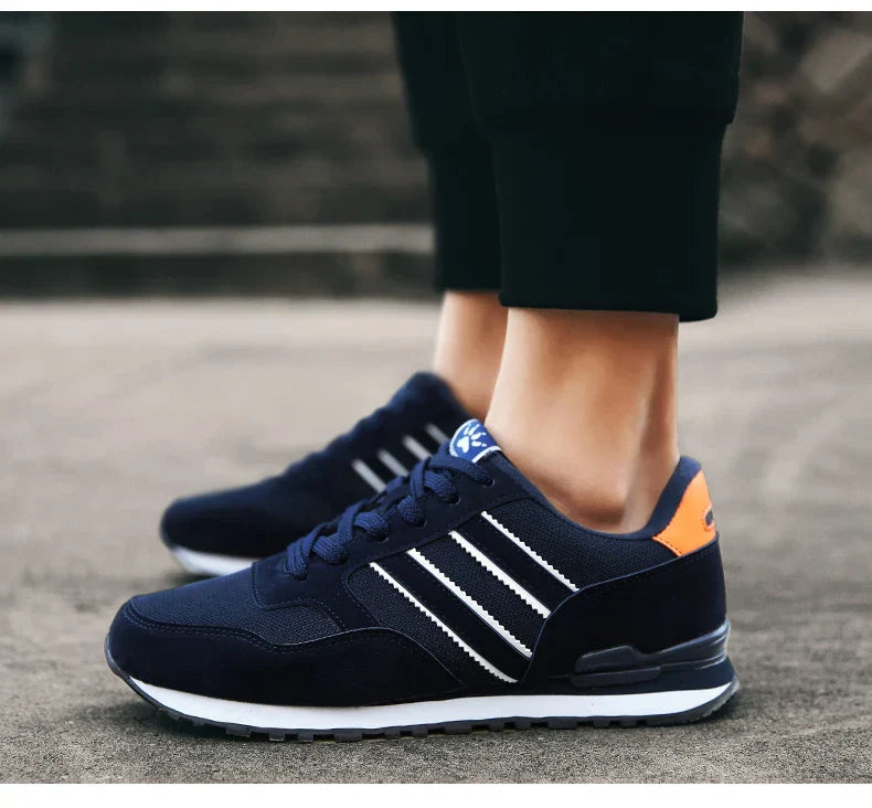 High Quality Men's Sneakers Leather Casual Shoes Autumn 2024 New Breathable Men Shoes Tenis Male Flat Shoe Zapatillas Hombre