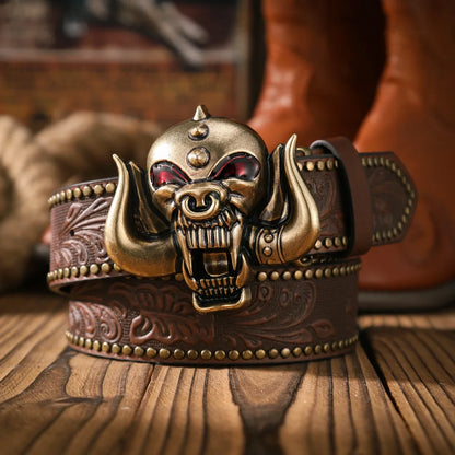 A Casual and Retro Belt, a Waist Accessory for Western-Style Clothing, Metal Buckle, PU Belt, Suitable for Both Men and Women