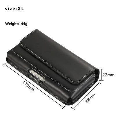 Phone Holster Belt Clip Case Holder Genuine Leather Pouch Waist Bag for Samsung S26 Ultra S26 for iPhone 17 16 15 14 13 Pro Max