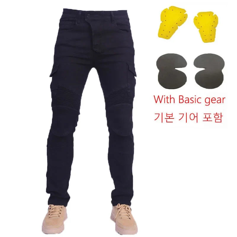 Motorcycle Jeans Pantalones Motocicleta Hombre Featherbed Jeans Standard Version Car Ride Trousers Pant Summer Riding