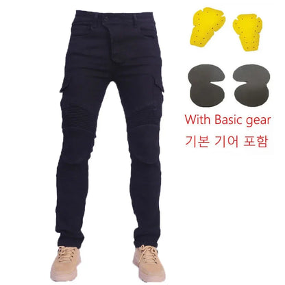 Motorcycle Jeans Pantalones Motocicleta Hombre Featherbed Jeans Standard Version Car Ride Trousers Pant Summer Riding