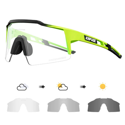 Red Photochromic Cycling Sunglasses for Men Blue Photochromic Cycling Glasses Mountain New Bicycle Goggles Eyewear Sports