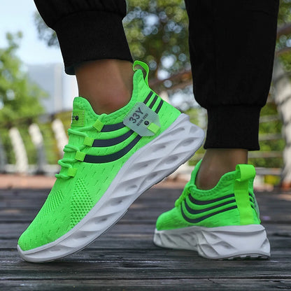 2025 Men Running Shoes Lightweight Sports Shoes Mesh Breathable Casual Running Shoes Women Anti Slip Outdoor New Product Launch