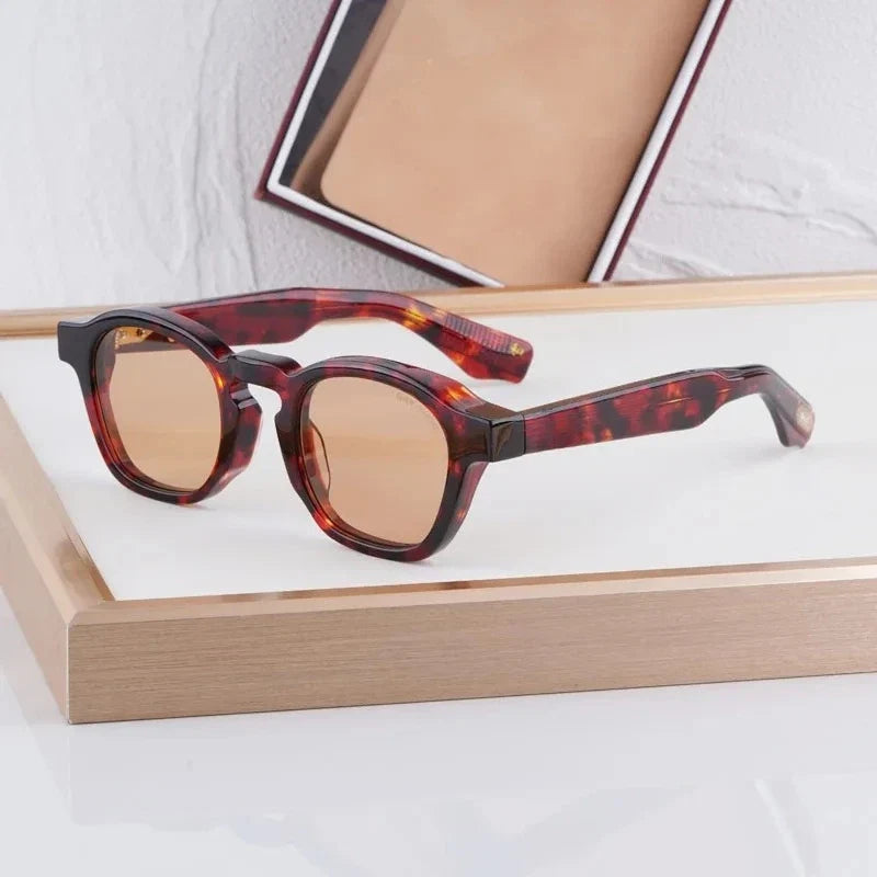 Ins Handmade Sunglasses 10th Anniversary Limited Edition Acetate Brand Classical Design Men Women Prescription Glasses with Case