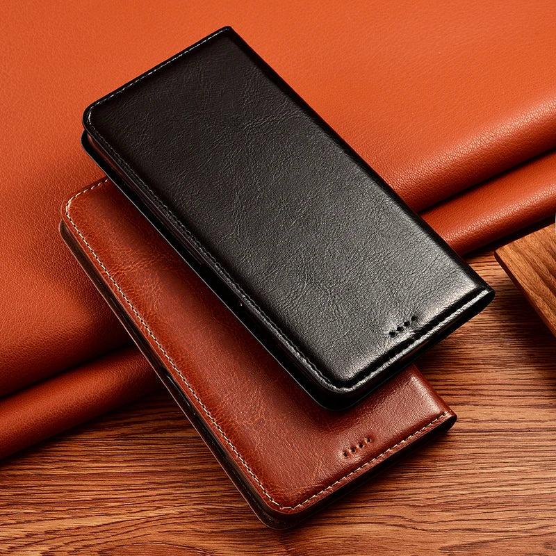 Crazy Horse Genuine Leather Flip Case For Apple iPhone 12 13 14 15 16 16e 17 Pro Max Plus Mini Air Phone Cover Card Cases