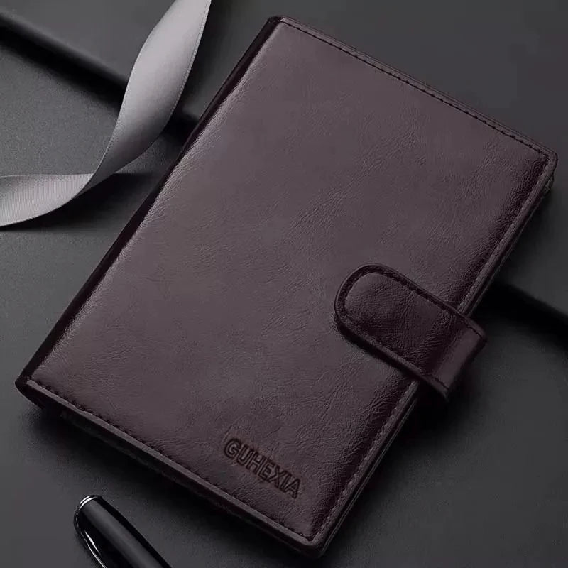Men Women PU Leather Long Wallet Large Capacity Passport Cover Holder Multi Card Slots Cash Coin Pocket Travel Clutch