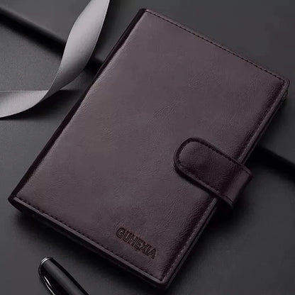 Men Women PU Leather Long Wallet Large Capacity Passport Cover Holder Multi Card Slots Cash Coin Pocket Travel Clutch