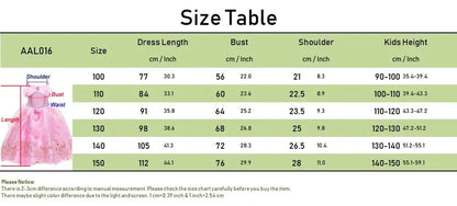 Aurora Dress for Girls Sleeping Beauty Costume Kids Birthday Halloween Party Disguise Dresses Up