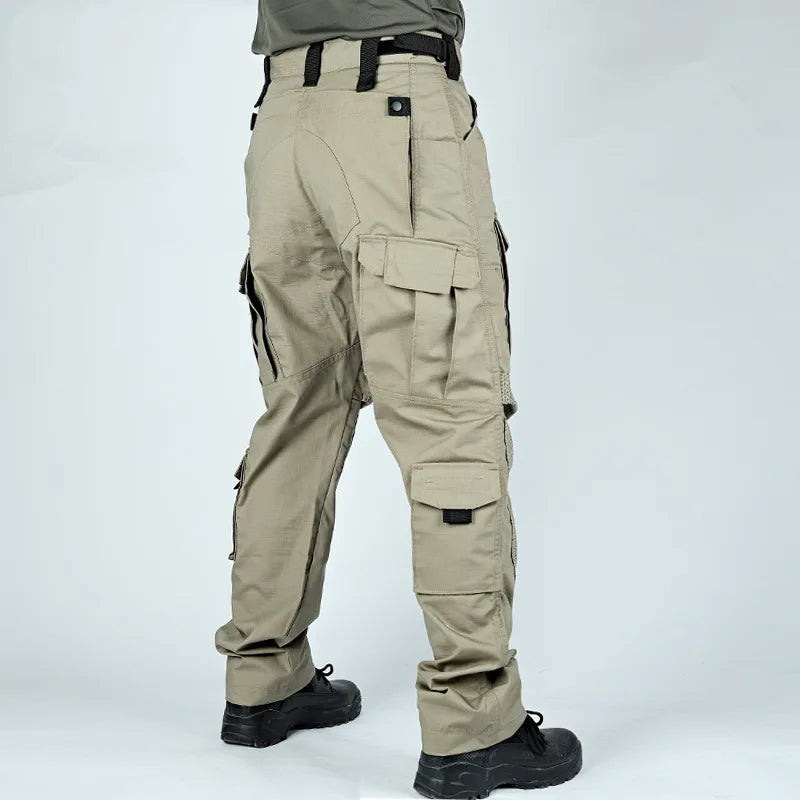 Tactical Pants For Men Casual Multi-Pockets Cargo Trousers Quick Dry Outdoor Waterproof Work Trousers Wear-Resistant Overalls