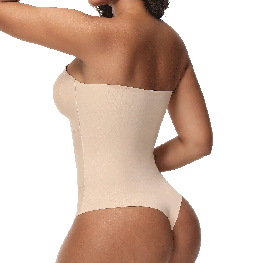 Strapless Thong Bodysuits 4XL Women Belly Control Full Body Shaper Push Up Breast Underwear Plus Size Women's Clothing